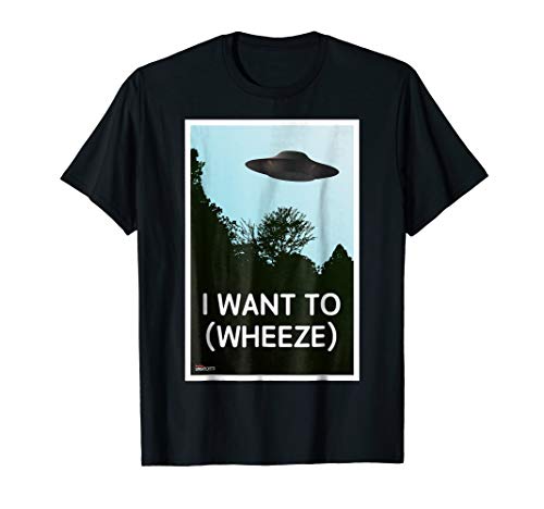 BuzzFeed Unsolved I Want To (wheeze) T-Shirt
