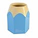 Eforcase Super Cute Pencil Top Design Pen Pencil Stand Holders Cup (Blue)