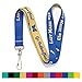 Buttonsmith Custom Solid Lanyard Custom Lanyard - Quantity 1 - Choose Background Color, Font Color, Font Style and Icon - Personalize with Your Name or Text - Made in The USA