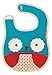 Skip Hop Zoo Little Kid and Toddler Tuck-Away Water Resistant Baby Bib, Multi Otis Owl