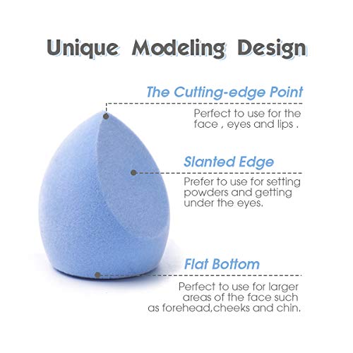 image for CHARMINER Microfiber Velvet Sponge, Latex-Free Makeup Sponges Set Perf