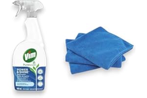 Vim Power & Shine Bathroom Spray Cleaner, 700 ml – Streak-Free Shine, Powerful Bathroom Cleaner, Anti-Bacterial, Multi-Surfac