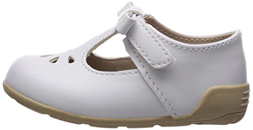 Baby Deer Girls' 0006081 Mary Jane Flat, White, 5 Child US Toddler