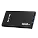 Tecson 10000mAh Portable Charger Power Bank, (Total 5V/3.5A)Dual Smart USB Output Ports External Batter y Pack for iPhone, Samsung and Other Mobile Phones and Tablets Devices.(Black)