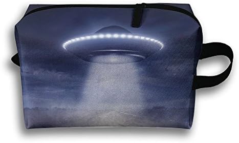 Cosmical Aliens UFO Spacecraft Zipper Travel Cases Resistance Carry Handle Pouch Bag