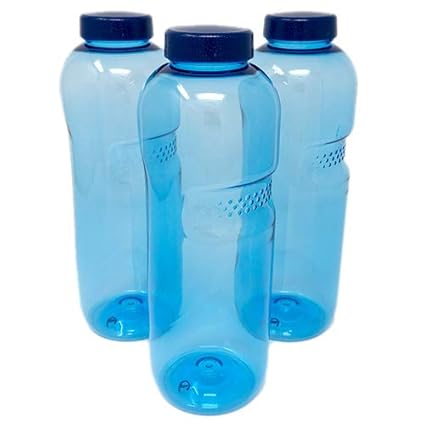 SAXONICA Trinkflasche aus Tritan 3 x 0,5 Liter ohne Weichmacher BPA frei (Bisphenol A frei) für Wasser, Milch oder Saft