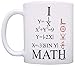 ThisWear Funny Math Gift I Love Math Graphs Functions Algebra Calculus STEM Gift 11oz Ceramic Coffee Mug with Handle