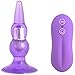 AKStore 10 Mode Vibration Anal Pleasure Butt Plug Vibrating Prostate Massager Anal Sex Toy,Bulbs Probe(Purple)