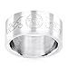 Polished Stainless Steel Engraved Pentagram Ring (10mm Wide) - Size 9