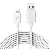 [Apple MFI Certified] 10Ft/3M Extra Long Durable Heavy Duty 8-pin Lightning to USB Data Sync/Charger Cable Cord for iPhone 6s/6s Plus/6/6 Plus/7/7 Plus/SE, iPad Pro/Air/Mini Series, iPod 7 - White