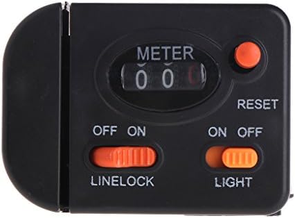 HMHUI Fishing Line Counter Clip On Rod Meter Gauge Depth Finder Digital Jigging 99.9m