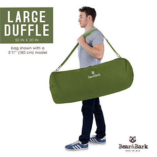 Large Duffle Bag Green 50"x20" 257L Extra Large Canvas Military