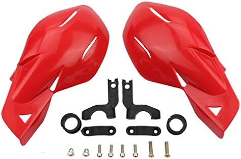 ZEWAN 7/8" Handlebar Hand Brush Guards Protector Handguards Assy for Honda Kawasaki Yamaha Suzuki Motocross Motorcycle Off-road Pit Dirt Bike ATV (Red)