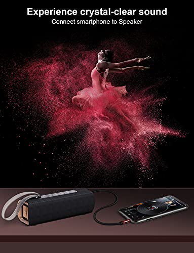 3.5mm AUX TRRS Audio Cable [New Wine Red 5ft/1.5m] SOUNDFAM 24K Gold-Plated Cotton Braided Male to Male 4 Pole Stereo Auxiliary Cord for Headphone,MP3,Home Stereos,Speaker,Car,Tablets