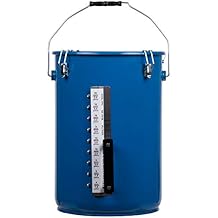MirOil 30L 6 Gallon Oil Disposal Caddy with Lid Lock, Safe Storage & Transport of Up to 6 Gal of Polishing/Frying Oil, Utility Pail with Heat Shield Fitted Handle, Food Compatible Interior Coating