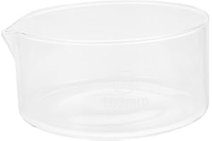Gatuida Glass Crystallizing Dish Spout Heat-Resistant Lab Dish Evaporation Bowl Crystallization Supplies