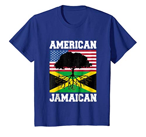 Jamaica Pride Vinyl Sticker - American Grown Jamaican Roots Tree Design, 3x3 Inches