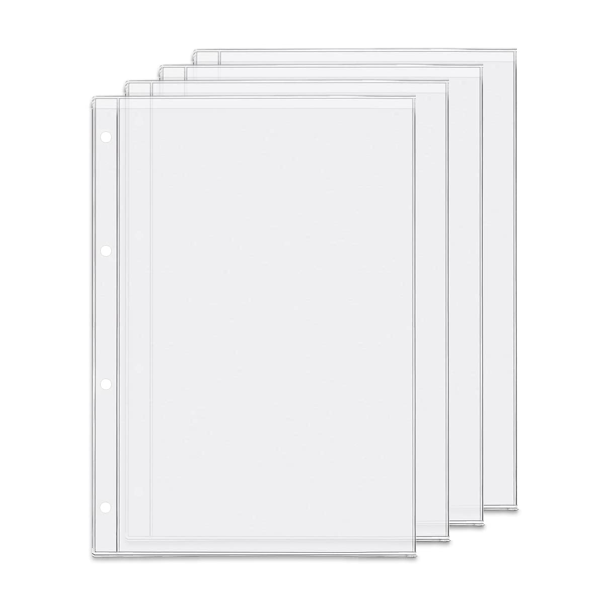 D Ring Binder Accessory Punched Binder Pockets Divider Ruler Tab Index (Pocket,A4)