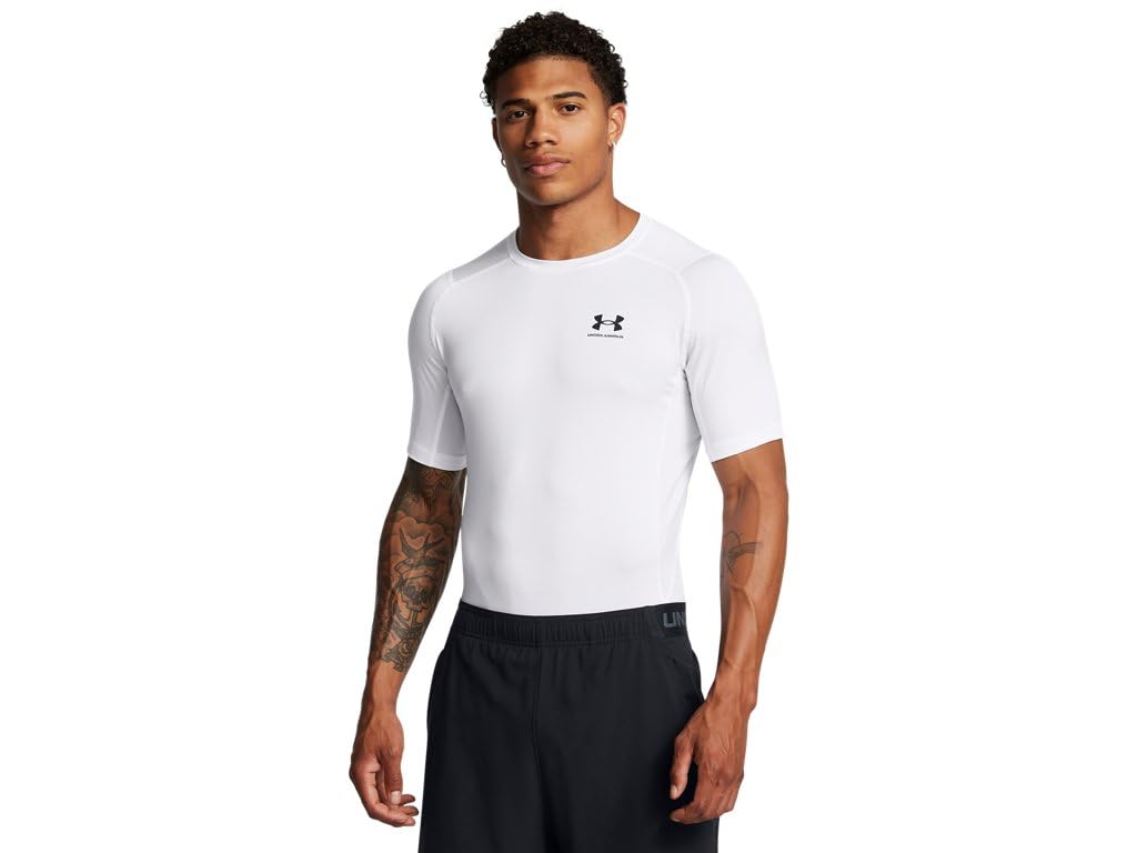 Photo 1 of Under Armour - Mens Hg Armour Comp T-Shirt, Color White (101), Size: Small