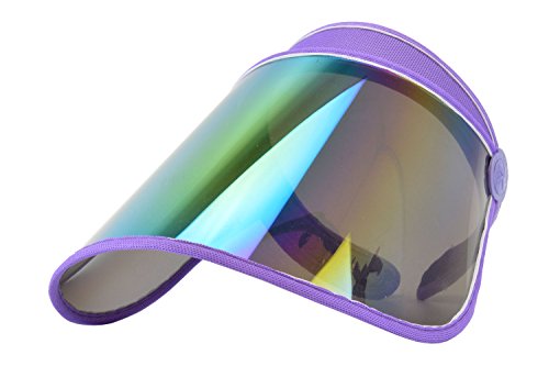 GLJ TRADING Sun Visor UV Protection Hat Cap Hiking Golf Tennis Outdoor (GLJ_Visor_L_Purple)