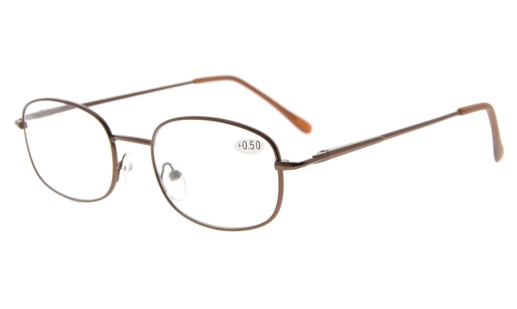 Eyekepper Metal Frame Spring Hinged Arms Reading Glasses — image 1