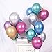 HoveBeaty Pink Balloons Chrome Shiny Metallic Latex 12 Inch Thicken Balloons 50 Pack for Wedding Party Baby Shower Christmas Birthday Carnival Party Decoration Supplies