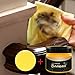 MiaoC Natural Beeswax Wood Polish Non-Toxic Beewax for Nourishing, Renewing, Sealing, Covering Scratches, Protecting Wooden Furniture 20g/85g/100g/200g Wood Wax Cream (M-Yellow+Sponge, 85g)