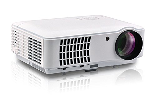 iCODIS RD-804 Video Projector, Supports 1080P, 2500 Lumens LCD, HD resolution, 1300:1 Contrast Ratio, Multimedia Home Theater Digital Projector.