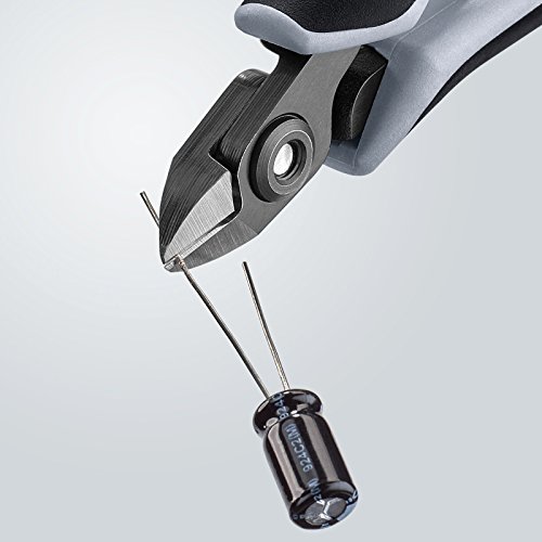 Knipex Präzisions-Elektronik-Seitenschneider ESD brüniert, mit Mehrkomponenten-Hüllen 120 mm 79 02 120 ESD – Bild 5