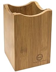 Bamboo Utensil Holder or Caddy for Kitchen Tools. Perfect Organizer for Stainless Steel, Ceramic, or Bamboo Spatulas, Spoons, and Flatware. Quality Home Collection By Top Notch Kitchenware!