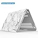 IBENZER Old MacBook Pro 13 Inch case A1278, Soft Touch Hard Case Shell Cover for Apple MacBook Pro 13 with CD-ROM, White Marble, MMP1301WHMB+1