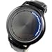 Elegant Blue Hybrid Touch Screen LED Watch, with 60 Blue LED Lights, High Class Design, Leather Band, Support Touchscreen