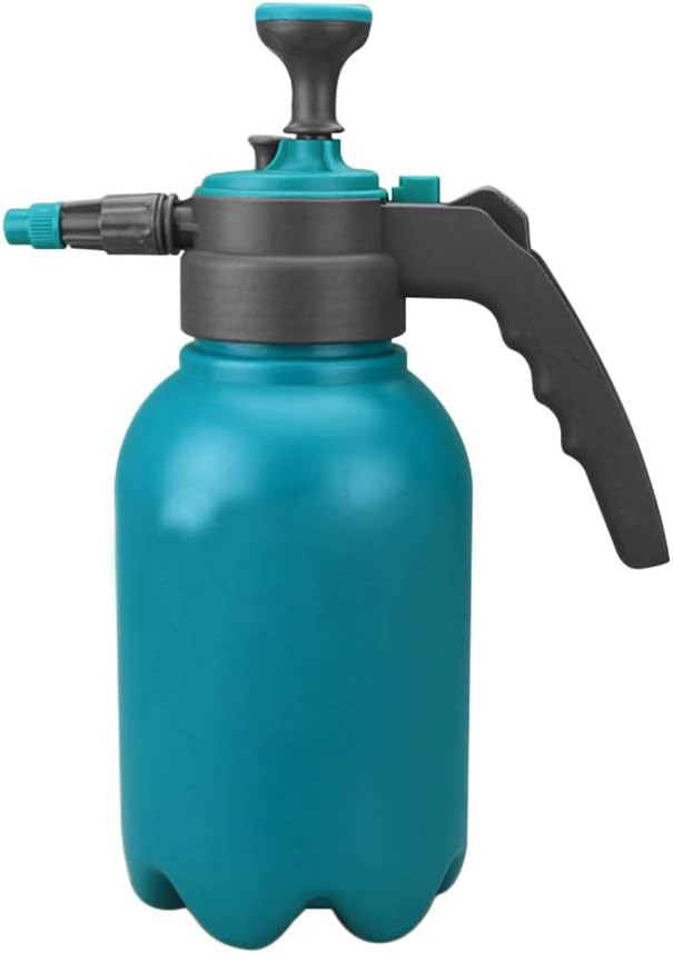 YJZQ 2L Garden Pressure Sprayer Adjustable Manual Copper Nozzle Head Garden Sprayer Hand Held Water Spray Bottle for Yard Lawn Spray Weeds Plants Flowers Watering and Home Cleaning