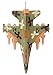 Voko USA Toy Army Air Fighter F16 Jet Battery Operated Kid's Bump and Go Toy Plane w/ Flashing Lights, Sounds, Bumps Into Something and Will Change Direction (Green)