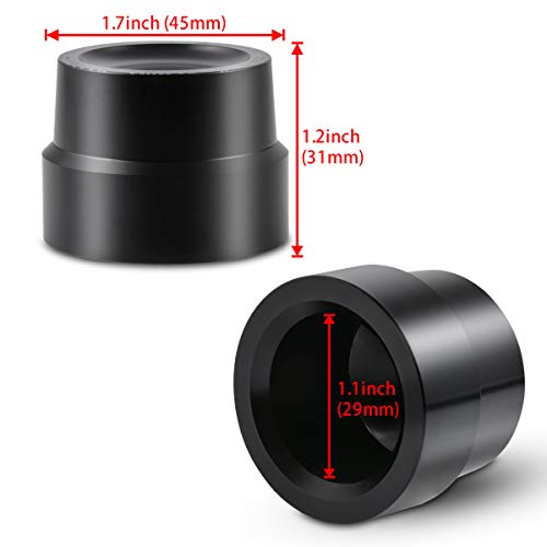 KATUR Motorfiets Voorasmoer Afdekdop Kit CNC Aluminium asmoer Socket Set voor Harley Sportster XL883 XL1200 (zwart) - Image 4