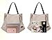 Zhmths Canvas Tote Bags for Women, Shoulder Bag Casual Big Shopping Bags Handbag Work Travel Bags for Women Girls Ladies - Grey