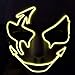 Circle Circle El Wire Glowing LED Halloween Masks (Yellow)