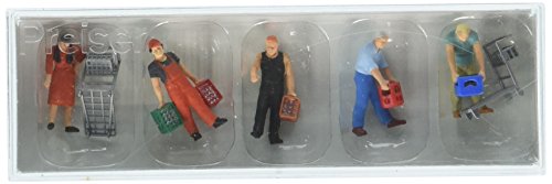Preiser 10656 at The Cash and Carry Beverage Store Package(5) HO Model Figure