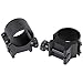 Weaver Detachable 1-Inch High Top Mount Rings (Matte Black)
