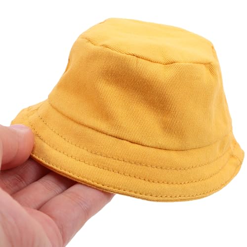 Garneck Mini Bucket Hats for Dolls - Tiny Doll Hats for 18 Inch Dolls - Wooden Mannequins & Crafts Summer Bucket Hat & Baseball Cap Styles for DIY Dollhouse Accessories & Photo Props