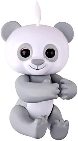 Yuseb Interactive Baby Panda Finger Toys for Children - Cute Mini Smart Induction Electronic Pet Finger Toys for Kids - Finger Puppets Robot Toys for Boys and Girls (Grey)