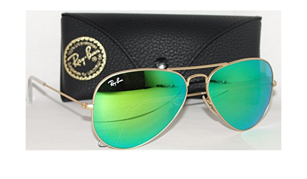 green mirrored ray bans
