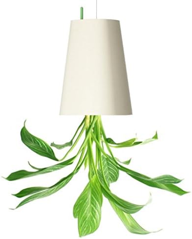 YINO Upside-down Planter Hanging Flower Plant Pot (Large, White)