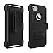 Comsoon iPhone 7 Case, Heavy Duty Shockproof Armor Drop Protection Case Cover with Card Slot, Built-in Kickstand + Swivel Belt Clip Holster for Apple iPhone 7 (Black)