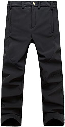 Men And Women's Waterproof WindProof Mountain Pant Fleece Breathable Pant SM-026 Men's Black L