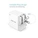 ABTOR 2.1A Dual USB Charger with 2-Port and Foldable Plug for iPhone 7/7 plus/SE/6S/6S plus/6/6 plus/ iPad Air 2 / mini 3/Google Pixel/Galaxy S7/Galaxy S7 Edge/LG G5 and More (1Pack,White)
