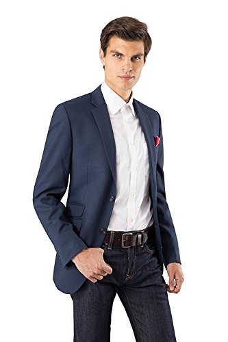 Men's Casual Belt, Super Soft Full Grain Leather, Brown, Size 30