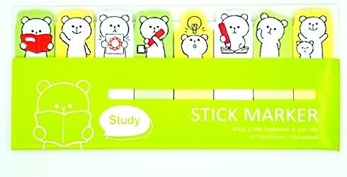 120 Sheet Cute Intelligent Bear Page Flags (OP031027)