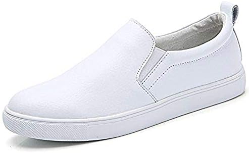 YZHYXS Women White Shoes Slip on Flats Penny Loafers Leather Fashion Casual Walking Sneakers