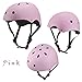 Kids Youth Adjustable Sports Protective Gear Set Safety Pad Safeguard (Helmet Knee Elbow Wrist) Roller Bicycle BMX Bike Skateboard Hoverboard and Other Extreme Sports Activities (Pink)